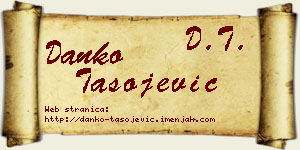 Danko Tasojević vizit kartica